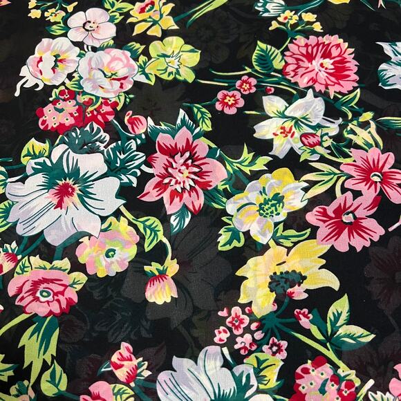 Romeo & Juliet Couture Floral Print Open Front Cocoon Kimono Size Small Colorful - Picture 6 of 8